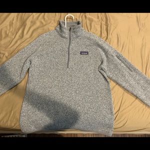 Grey Patagonia half zip jacket